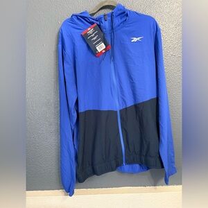 Reebok Vector Blue Hooded Full-Zip Training Jacket